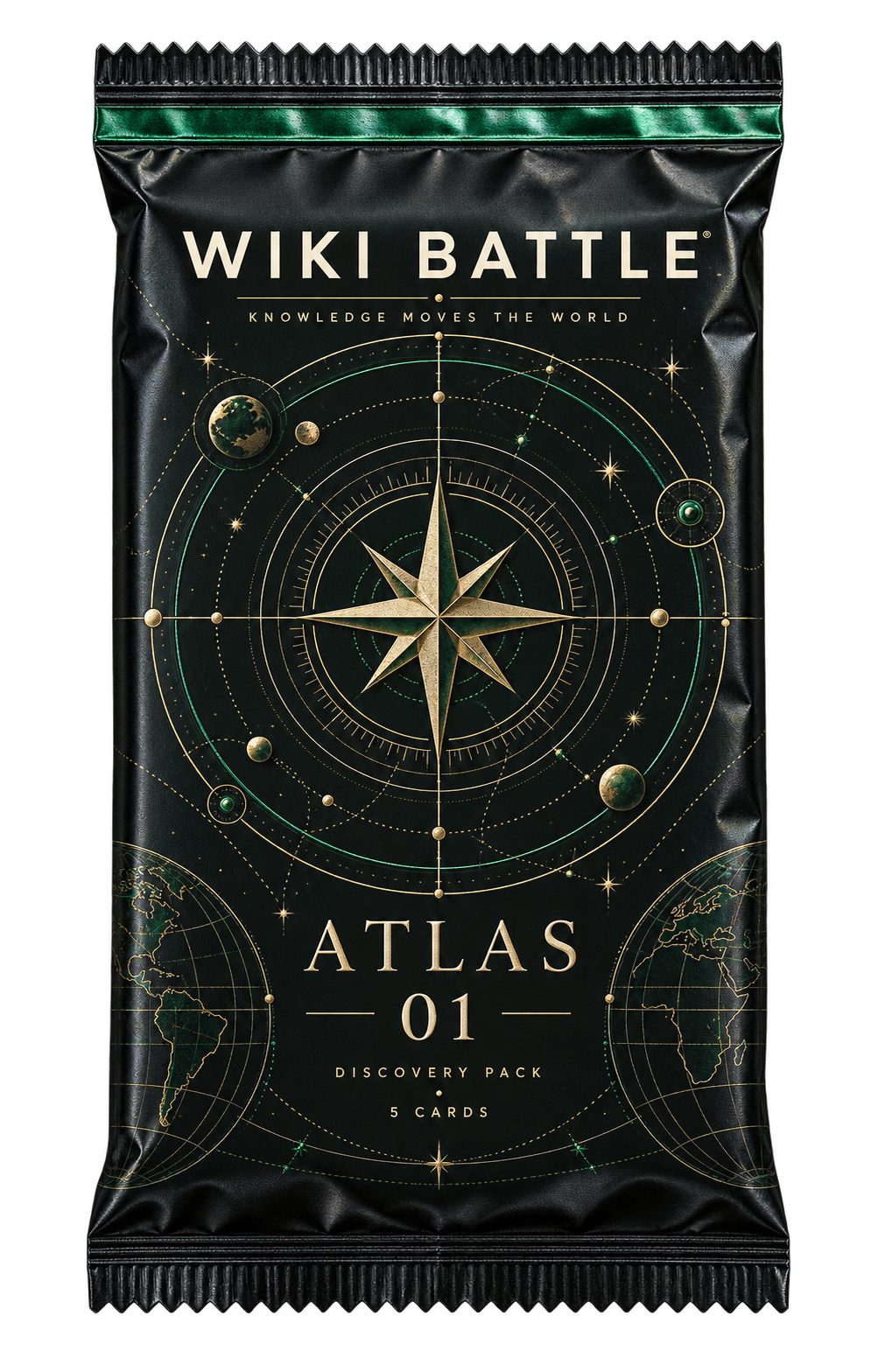 Wiki Battle Atlas 01 black foil discovery pack